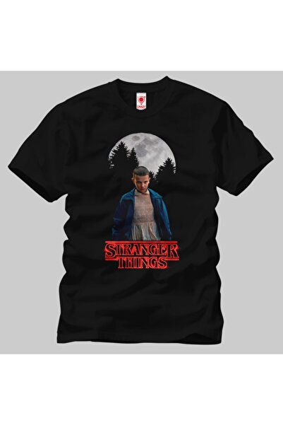 Crazy Stranger Things Eleven Moon Erkek Tişört