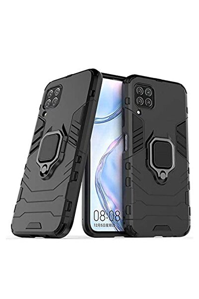 Microcase Huawei P40 Lite Batman Serisi Yüzük Standlı Armor Kılıf