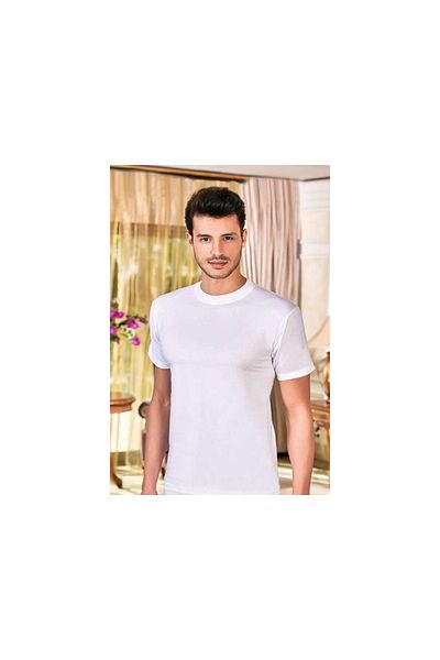 Berrak Men's Crew Neck Half Sleeve 3-Piece Undershirt