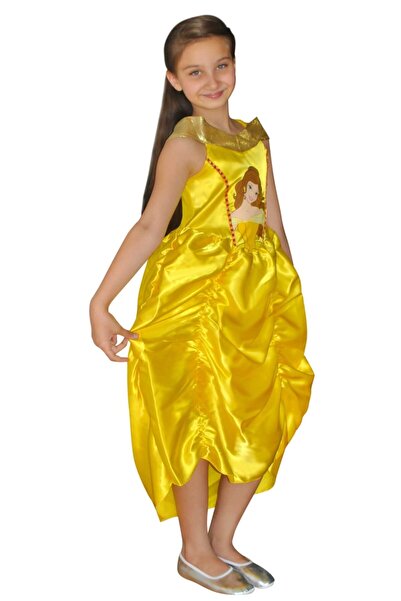 Genel Markalar Kız Çocuk Disney Prenses Disney Bella Kostüm 4-6 Yaş /