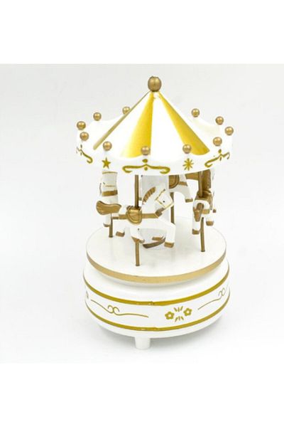 ELBA Nostalgic Carousel Gold Music Box