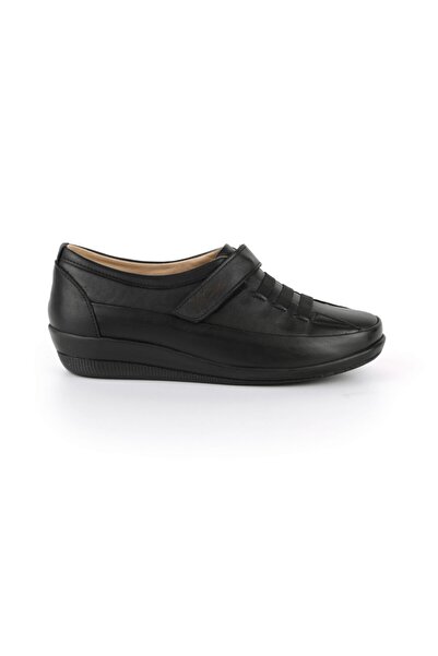 Dia Victoria Diyabetik Kadını Siyah Kadın { Iç Astarı Dikişsız Şeker}ayakkabısı