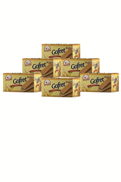 Yaşar Erciyes 480 جرام ويفر حليب بنكهة الموز - 6 عبوات