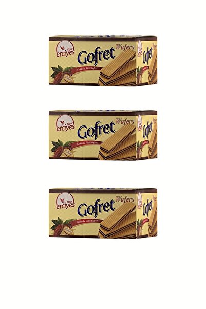 Yaşar Erciyes 480 جرام × 3 ويفر حليبي بنكهة الكاكاو