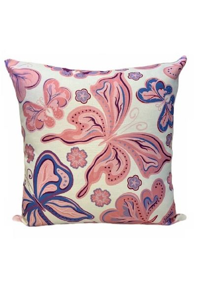 Alla Turca Husa de perna decorativa-Fluture roz