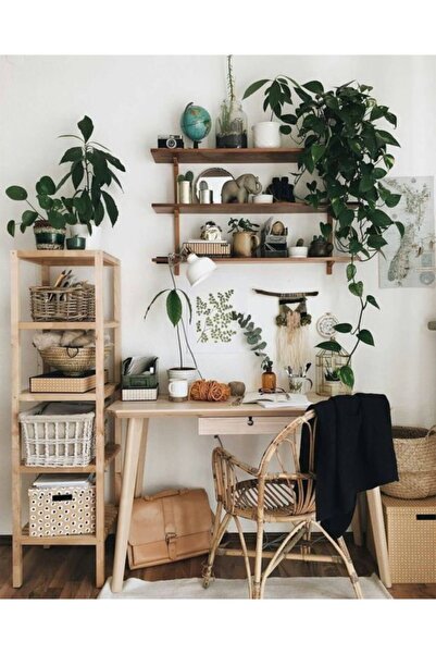 Genel Markalar Ahşap 5 Katlı Organizer Raf Dekoratif Kitaplık Oda Düzenleme S...