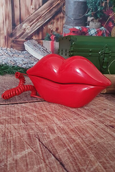 DekorXXL Dudak Telefon Kırmızı