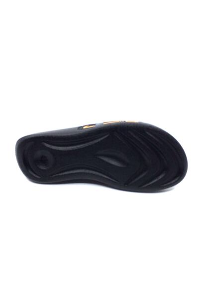 Ceyo Ανδρικές παντόφλες 9100-8 Μαύρες πορτοκαλί γκρι ριγέ Dynamic Casual New Season