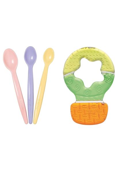 Wee Baby Food Spoon Set + Water Filled Teether