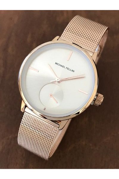 Michael Fellini Bronze Steel Mesh Women's Wristwatch 091