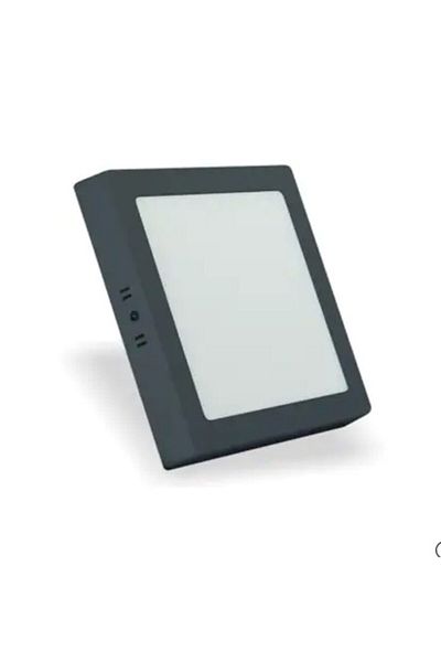 Helios Helios- 24w Black Case Surface Mounted Square LED Panel - White Light