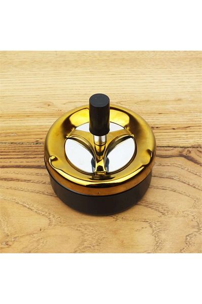 AROW Gold Small Push Ashtray