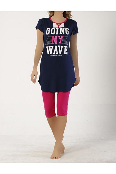 Altınay Short Sleeve Women's Capri Set