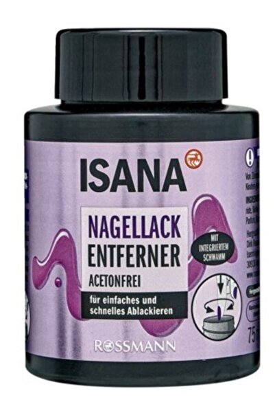 ISANA Süngerli Asetonsuz Oje Çıkarıcı Biotin, Gliserin Ve Kayısı Çekirdeği Ya...