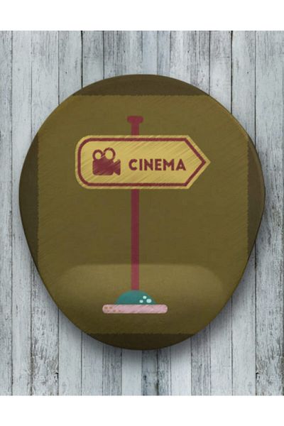 Onartem Cinema Oval Mouse Pad with Wrist Support