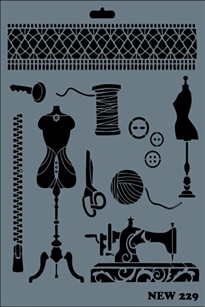 Rich New Seri N-229 Stencıl 25*35 Cm