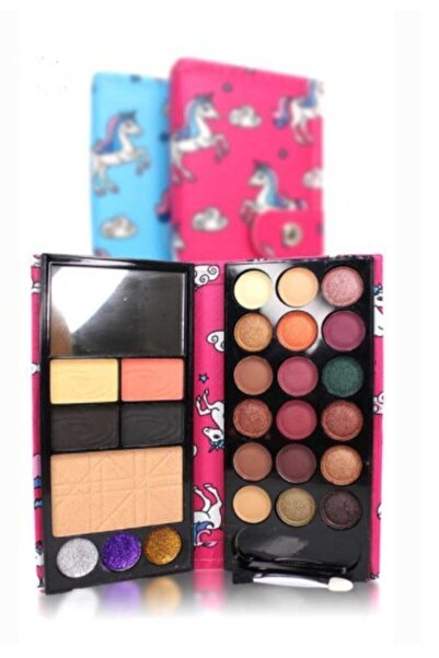 Makeuptime Wallet Eyeshadow & Blush & Highlighter with Mirror