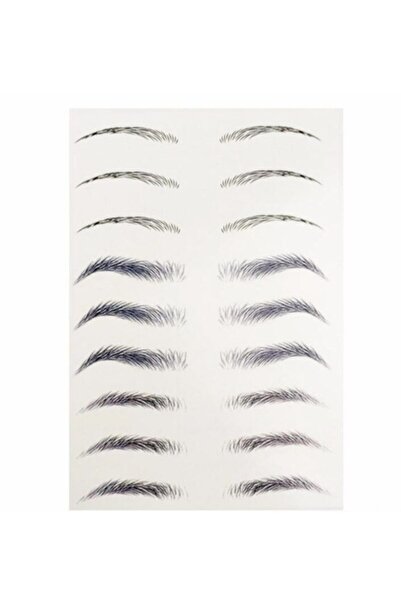 2K Kaş Dövmesi Sticker Kalıcı Suya Dayanıklı Doğal Kaş Kalemi Dövme