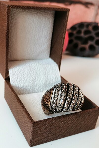 Esra Pamir Marcasite Jewelled Dome Ring