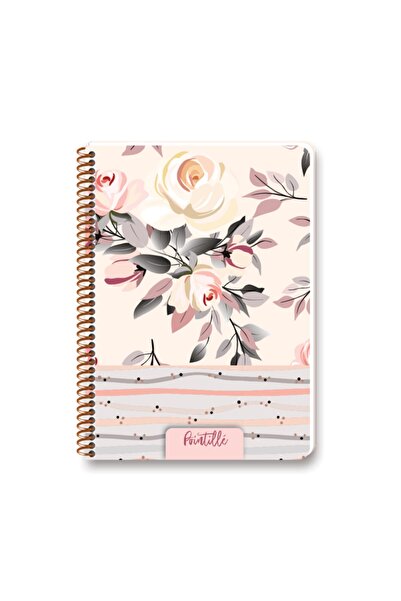 KESKİN COLOR Pointille 20x28cm 80 Yaprak Kareli Spiralli Karton Kapak Defter ...
