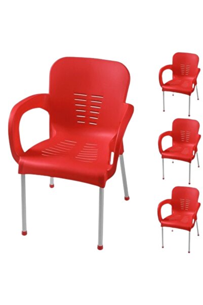 Comfort Dış Mekan 4 Adet Aliminyum Ayaklı Sandalye Takımı