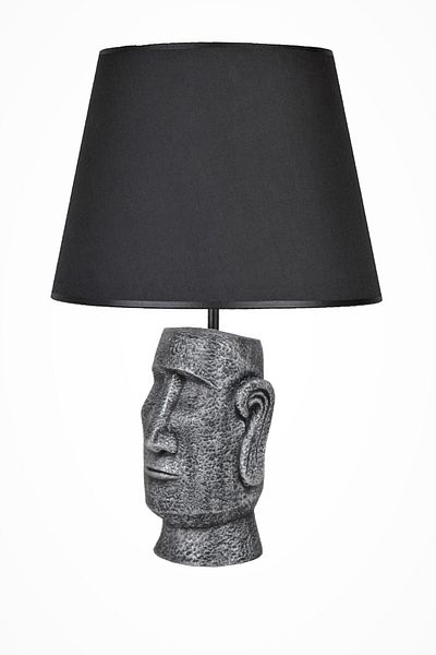 Qdec Modern Design Moai Lampshade Silver Black