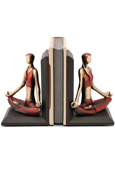 Gift Garden Girl Doing Yoga Book Holder Red Hands down