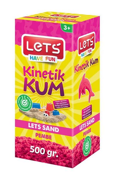 Lets Kinetic Sand 1000 Gr. Red Cardboard Box