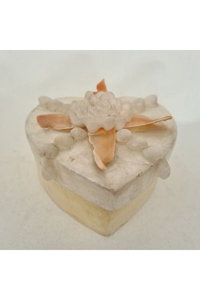 evinizdeki okyanus esintisi turkuaz hediyelik Medium Pearl Box-heart-red Lips