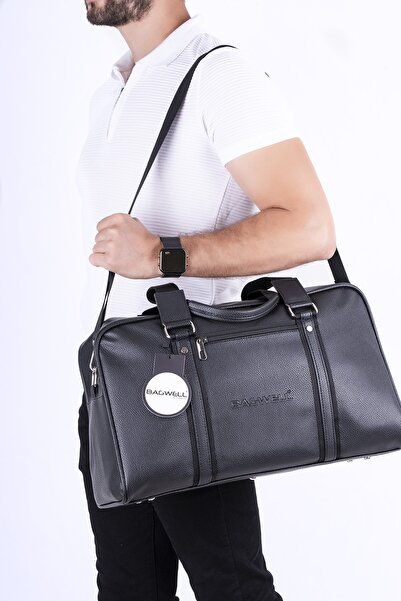 BAGWELL Unisex Μαύρη τσάντα αθλητικών και ταξιδιού