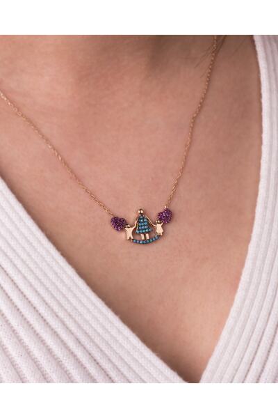 İNDİGO TAKI Anne Çocuk Gümüş Kolye