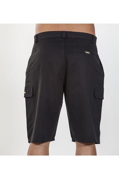 Big Sam Black Woven Shorts 1443