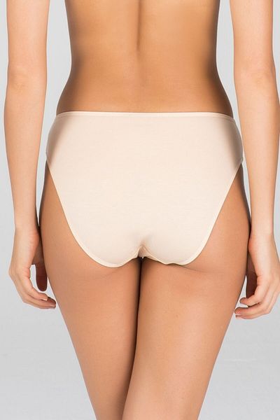 Kom Compact Basic Combed Lycra Slip Panties Set of 6 - 2 White, 2 Black, 2 Skin Colors S-2Xl