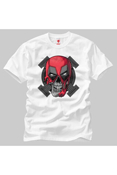 Crazy Чоловіча футболка Deadpool - з малюнком черепа
