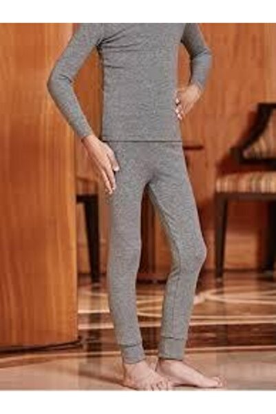 Berrak بدلة أطفال رمادية حرارية بأكمام طويلة Elf568ber847848سم