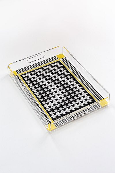 Queen Bee İstanbul Plexiglass Patterned Plexiglass Tray 40cm X 30cm