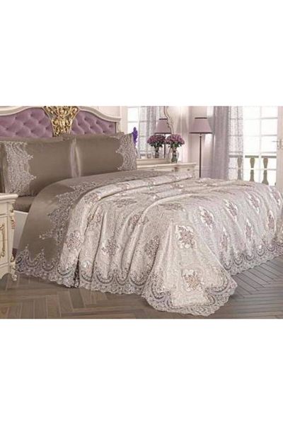 Eylül French Laced Pique Set-coffee-