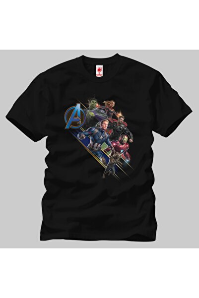 Crazy Група «Месники: Завершення» з синім логотипом, чоловіча футболка