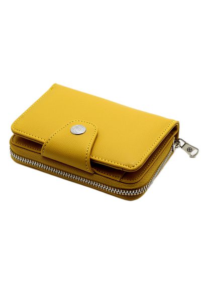CENGİZ PAKEL Small Size Yellow Women's Wallet