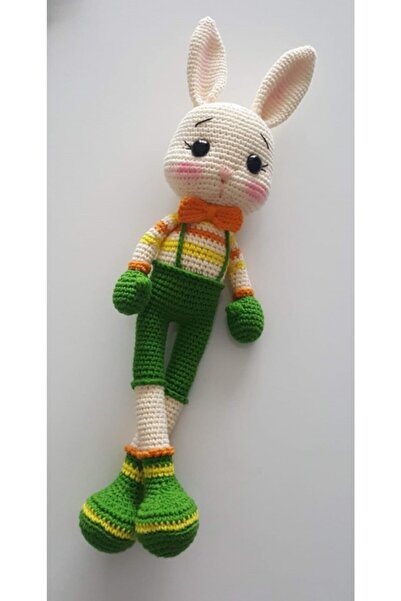 OYUNCAKPARK Tavşan Ponçik Yanak Boksör Amigurumi Organik Oyuncak