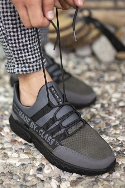 Riccon Szürke férfi bőr tornacipő 0012santo