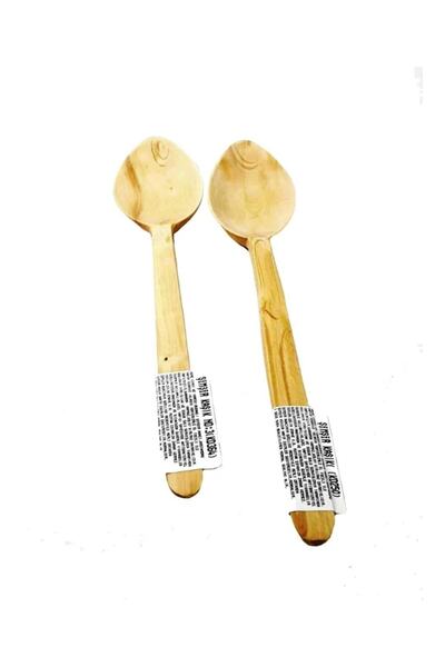 Lizge Naturel Boxwood Spoon Medium Size Kd-364 + Large Size Kd-250 Set of 2