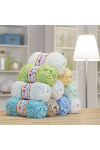 Kartopu Spotted Baby Knitted Ipi - Dress Wool