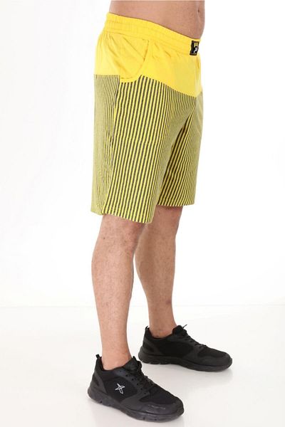 Big Sam Yellow Relaxed Cut Shorts 1301