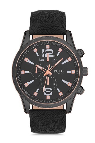 POLO Rucci ساعة يد بحزام للرجال موديل 9409