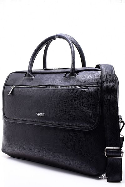 LOS ANGELES POLO CLUB Corp negru Husă neagră pentru laptop și servietă unisex