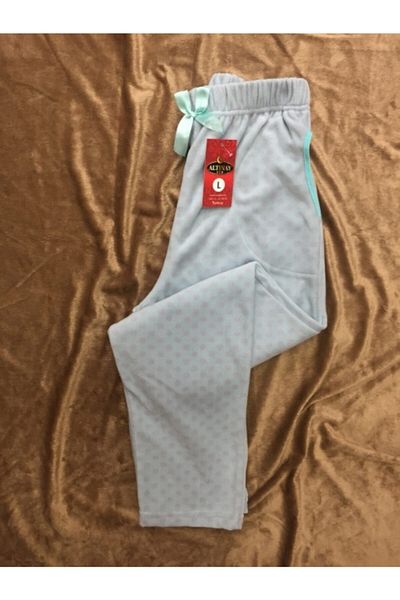 Altınay Pocket Polka Dot Winter Fleece Pajama Bottoms