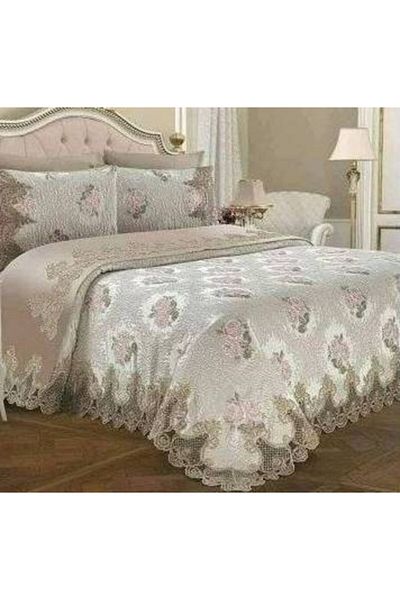 DUBAİ French Laced September Pique Set * Cappichino