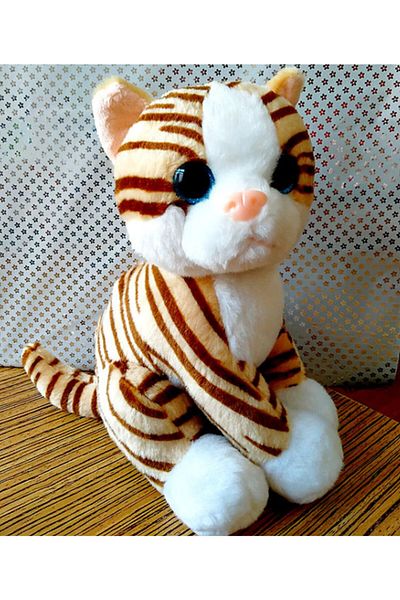 SELAY TOYS Plush Cat 28 Cm Toy Gift Brown