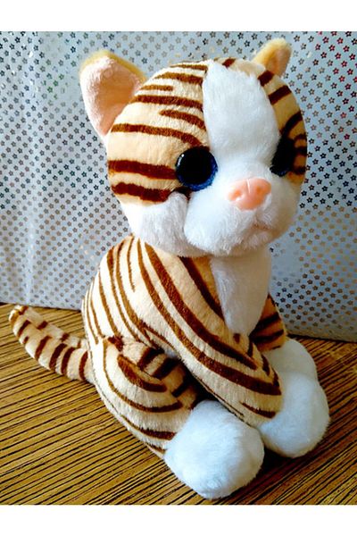 SELAY TOYS Plush Cat 28 Cm Toy Gift Brown